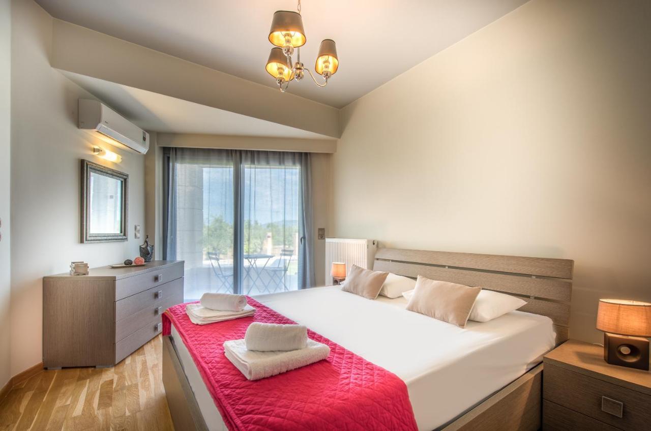 Astarte Villas - Istar Villa With Tennis Court Makhairádhon Eksteriør billede